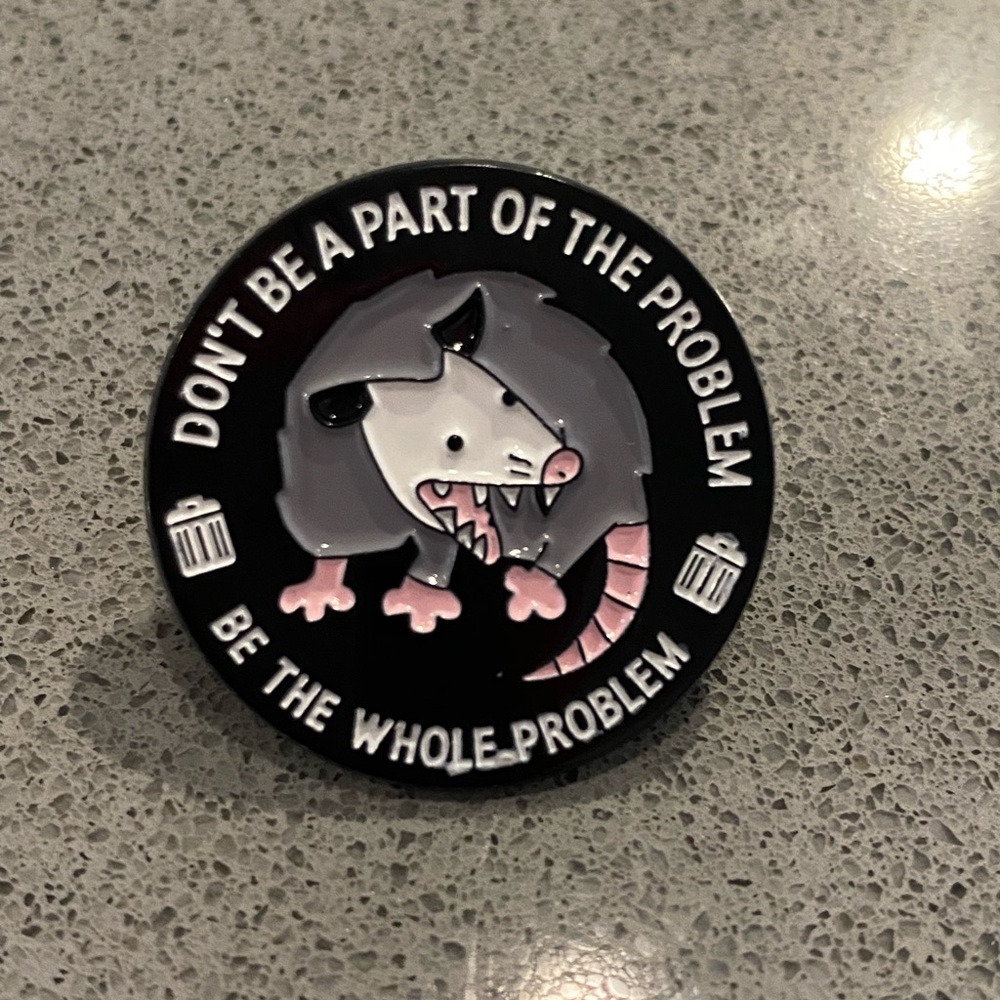 Black Enamel Pin